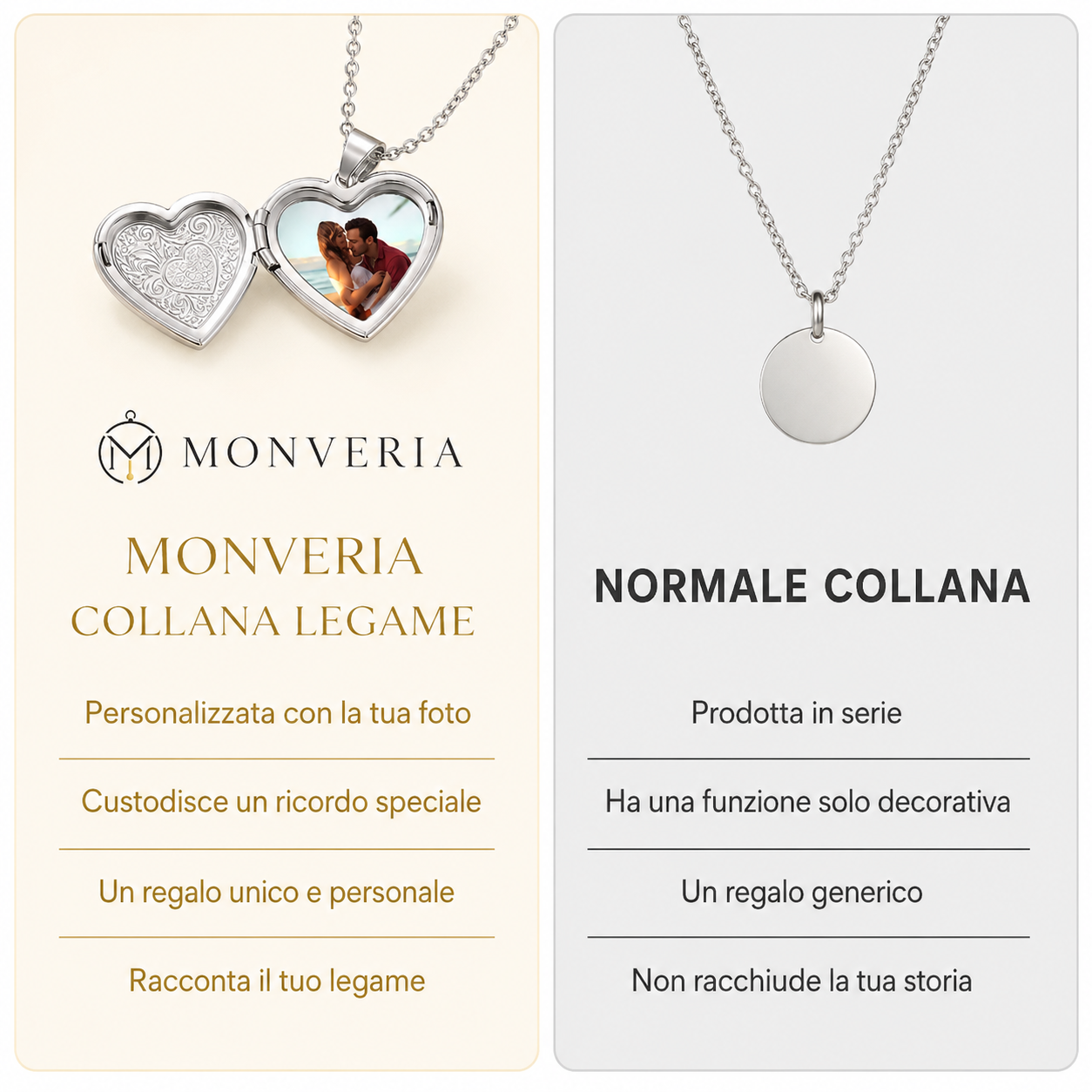MONVERIA | Collana Legame Personalizzata con Foto