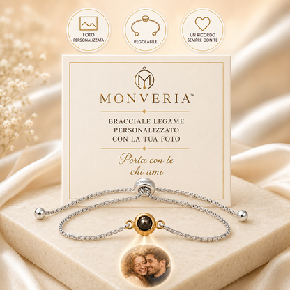 MONVERIA™ | Bracciale Legame Personalizzato con Foto