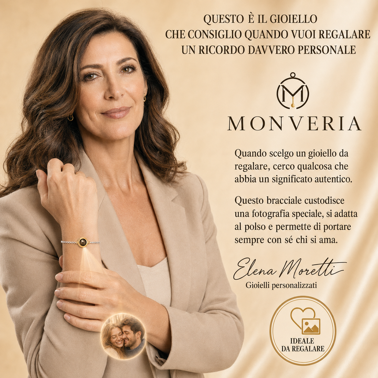 MONVERIA™ | Bracciale Legame Personalizzato con Foto