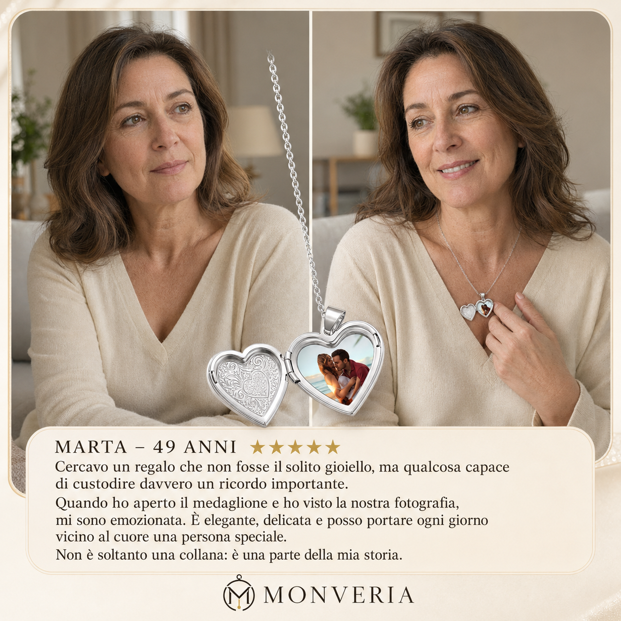 MONVERIA | Collana Legame Personalizzata con Foto